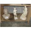Image 1 : 3 ASSORTED STATUES; CERAMICS AND CLAY