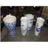 Image 1 : GROUP OF 4 ORIENTAL CERAMIC VASES AND UMBRELLA STANDS