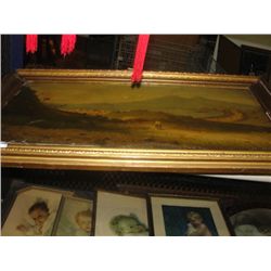 SHELF LOT OF 5 ORIGINAL PAINTINGS