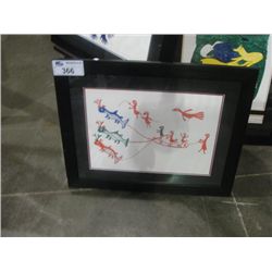 FRAMED INUIT ART PRINT