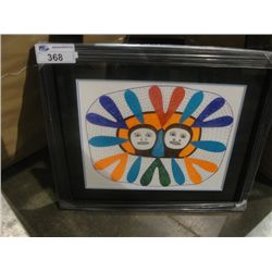 FRAMED INUIT ART PRINT