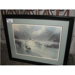FRAMED LIMITED EDITION SIGNED AND NUMBERED PRINT TITLED QUEEN OF THE NORTH BY ARTIST HARRY HEINE