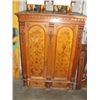 Image 1 : ANTIQUE MAHOGANY CABINET WITH DECORATIVE ANGEL PANELS