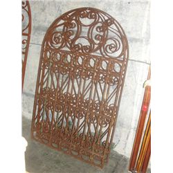 PAIR OF HEAVY WROUGHT IRON GATE OR FENCE PANELS