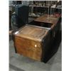 Image 1 : LARGE MAHOGANY SIDE BOARD BUFFET - NEEDS TLC, MISSING ONE DOOR