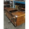 Image 2 : LARGE MAHOGANY SIDE BOARD BUFFET - NEEDS TLC, MISSING ONE DOOR