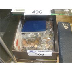 BOX FULL OF ASSORTED WORLD COINS