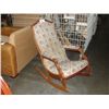Image 1 : MAHOGANY FRAMED ROCKING CHAIR