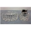 Image 1 : Crystal Ashtray and Lighter