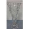 Image 1 : Tall Heavy Crystal Vase (14" high)