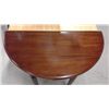 Image 2 : Solid Mahogany Half Moon Table With Drawer