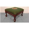 Image 2 : Vintage Needlepoint Upholstered Footstool