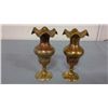 Image 1 : Pair of Small Solid Brass Vases (5" high)