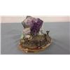 Image 2 : Amethyst Cluster Mining Scene (3.75" high, 5.5" wide)