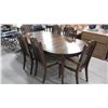 Image 1 : Oval Dining Table With 6 Cane Back Chairs