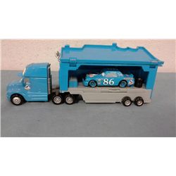 Dinoco Racing Truck, Trailer, Car and Helicopter (9" long)