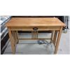 Image 1 : Wood Desk With Drawer