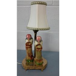 Vintage Porcelain Figural Bird Lamp