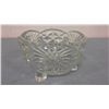 Image 3 : 2 Vintage Pressed Glass Bowls (6" and 5" diameters, 4" and 3" high)
