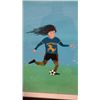 Image 2 : Alan Syliboy Original Framed Acrylic Sports Artwork Mustangs Soccer Scene