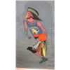 Image 2 : Alan Syliboy Original Framed Acrylic Sports Artwork Mustangs Basketball Scene