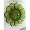 Image 1 : Green Glass Egg Plate