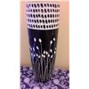 Image 1 : Hand Crafted Chinese Porcelain Modern Vase (19" high, 6.75" diameter)