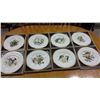 Image 1 : Set of 8 Boehm Bone Porcelain Bird Plates