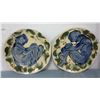 Image 1 : 2 Richard Hoedl Hand Painted Pottery Plates (11" diameter)