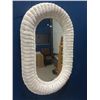 Image 2 : White Wicker Vanity Table With Mirror and Chair