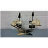 Image 1 : Plastic "Bone" Ship Model (12" long, 9.75" high)