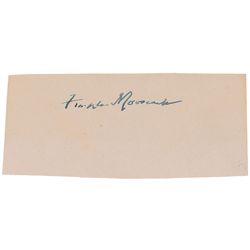 Franklin D. Roosevelt