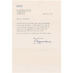 Yun Bo-seon Typed Letter Signed