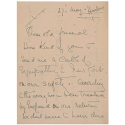 Lady Duff-Gordon Autograph Letter Signed