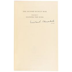 Winston Churchill Signed Six-Volume Book Set