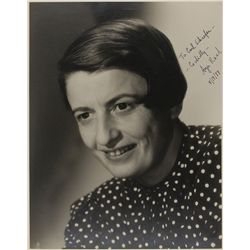 Ayn Rand Signed Photograph