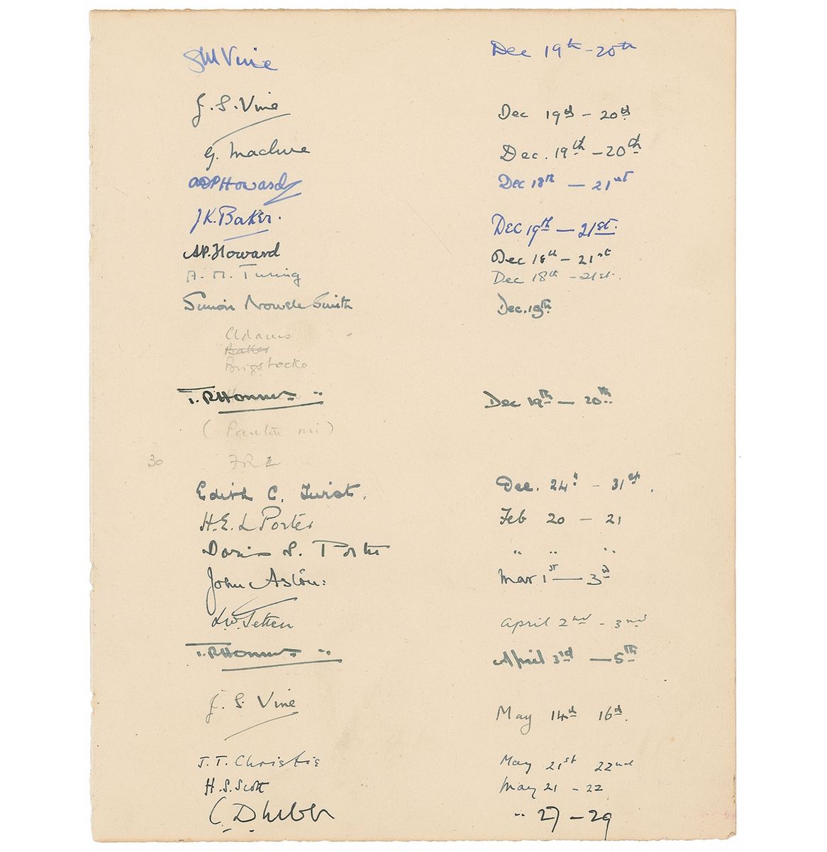 Alan Mathison Turing Signature Alan Turing Signature