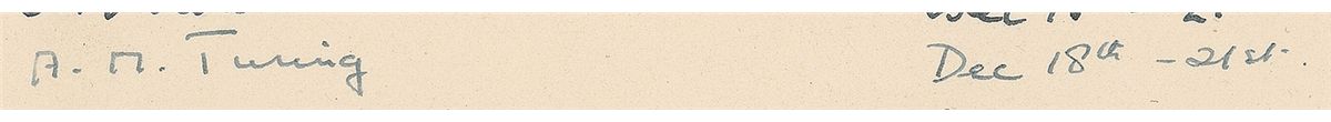 Alan Mathison Turing Signature Alan Turing Signature