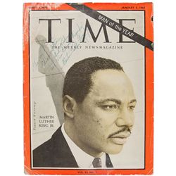 Martin Luther King, Jr Signed Magazine Cover