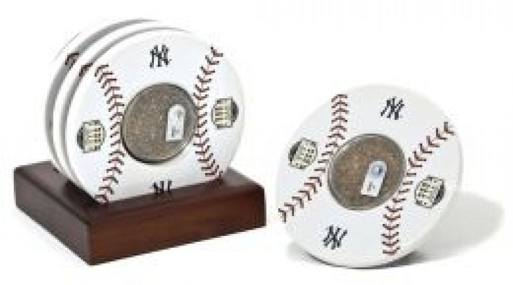 New York Yankees Final Season Coasters With Authentic Field Dirt - Set ...