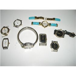 BAG OF ASSORTED VINTAGE WATCHES *8 TOTAL* THESE ARE WATCHES WITH NO BANDS!!