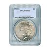 1934-S $1 Peace Silver Dollar - PCGS MS63