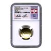 Image 1 : Nolan Ryan Signature NGC Mint State 70 2014-W Commemorative Baseball Hall Fame $5 Gold Coin