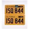 Big Eyes Walter Keane (Christoph Waltz) License Plates Movie Props