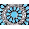 Image 3 : Navajo Silver & Turquoise Cluster Pendant This is