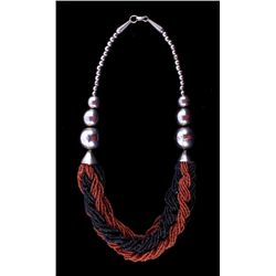 Vintage Silver & Trade Bead Necklace This lot feat