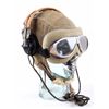Image 1 : WWII AAF B-9 Flight Helmet M1938 Goggles & Headset