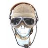Image 2 : WWII AAF B-9 Flight Helmet M1938 Goggles & Headset