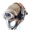 Image 3 : WWII AAF B-9 Flight Helmet M1938 Goggles & Headset