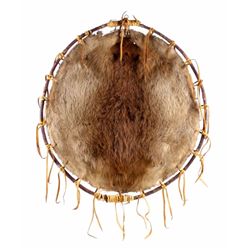 Montana Large Indian Beaver Pelt Stretched to Hoop